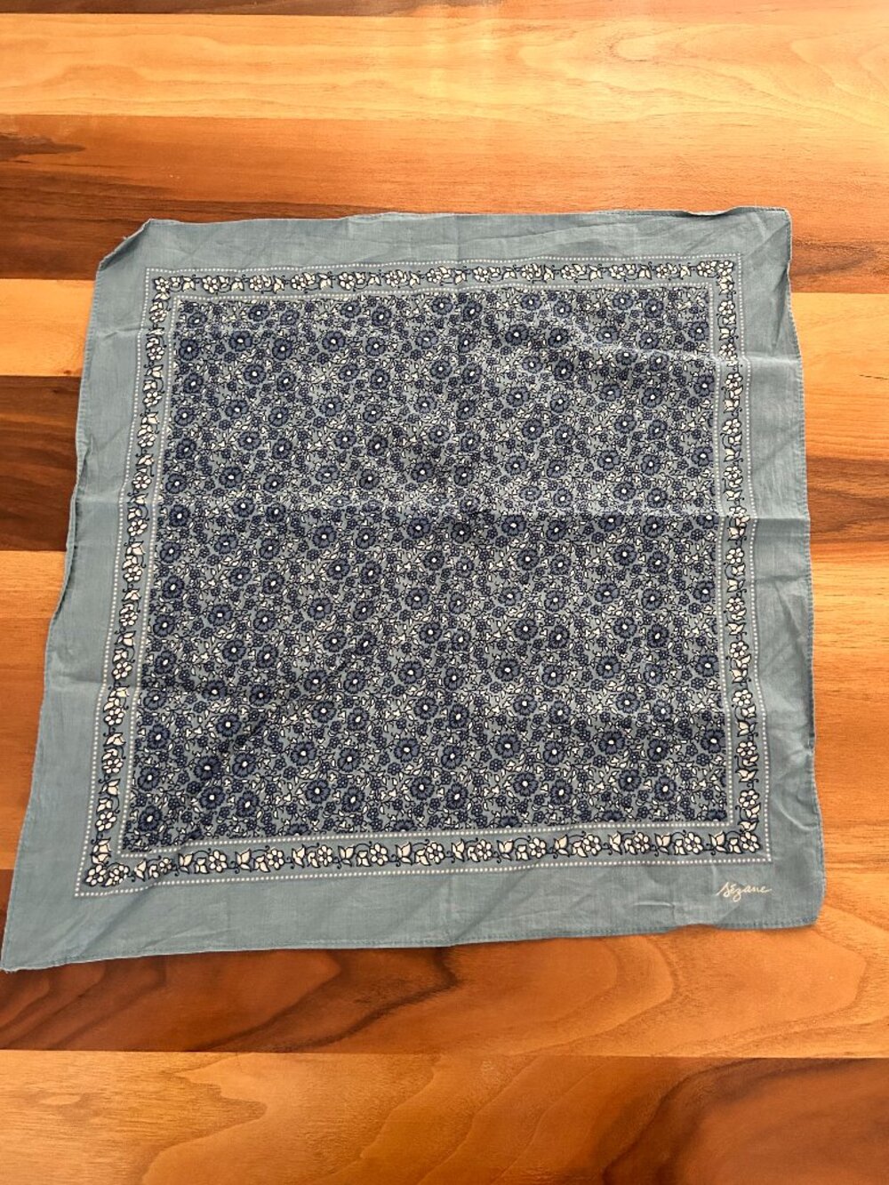 Sezane Gaston Scarf Kerrala Bleu